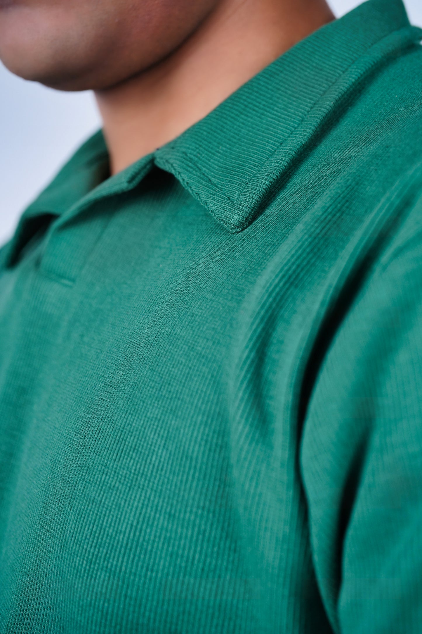 Knit polo - GREEN