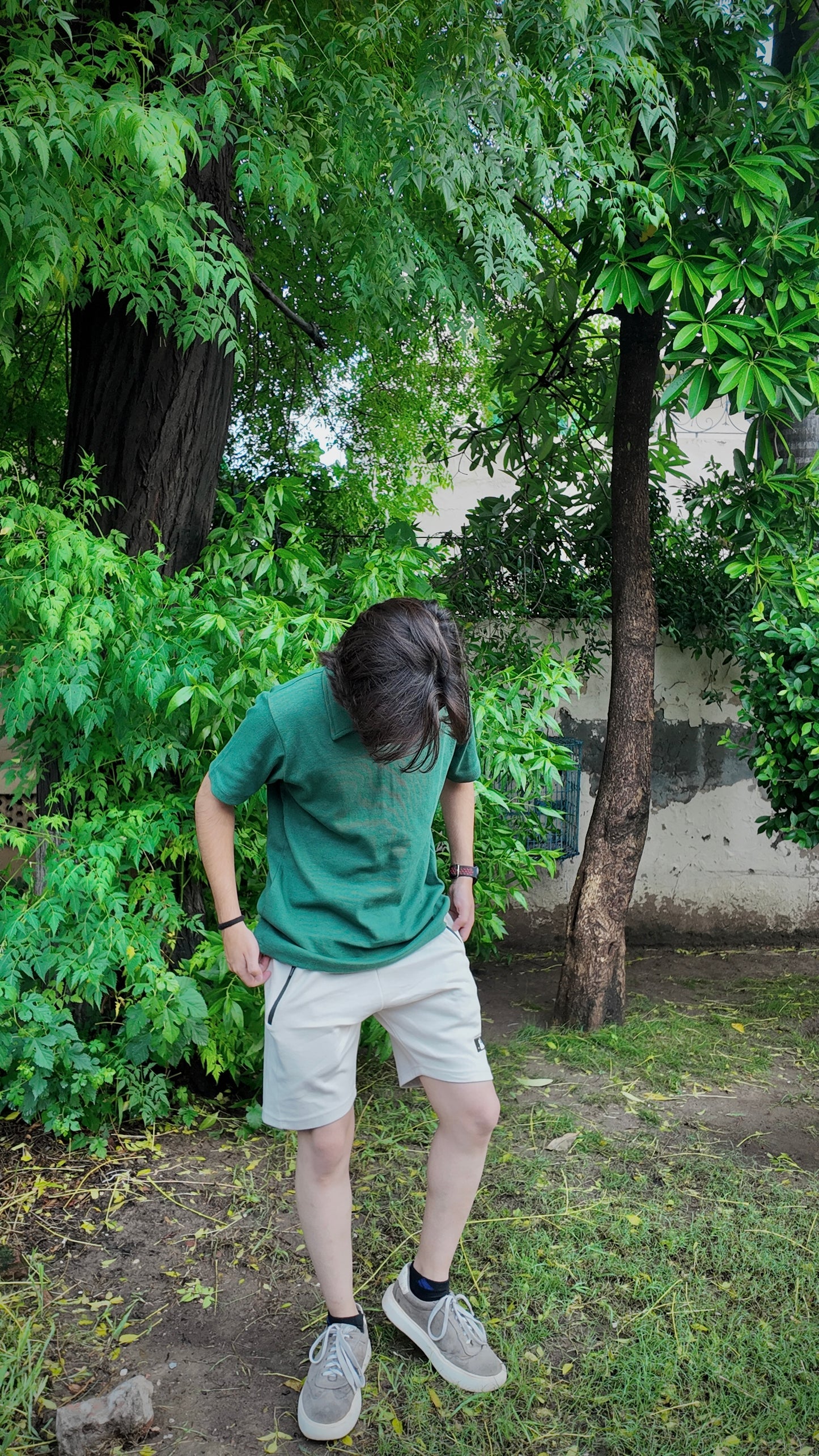 Knit polo - GREEN