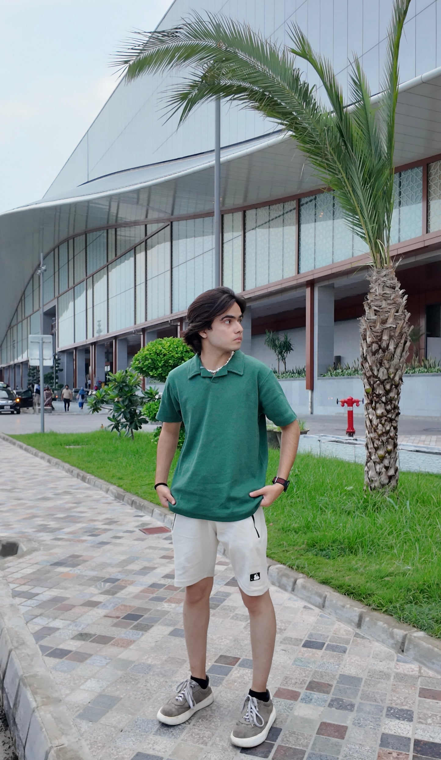 Knit polo - GREEN